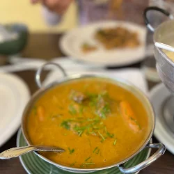 Massaman curry with tender beef and potatoes