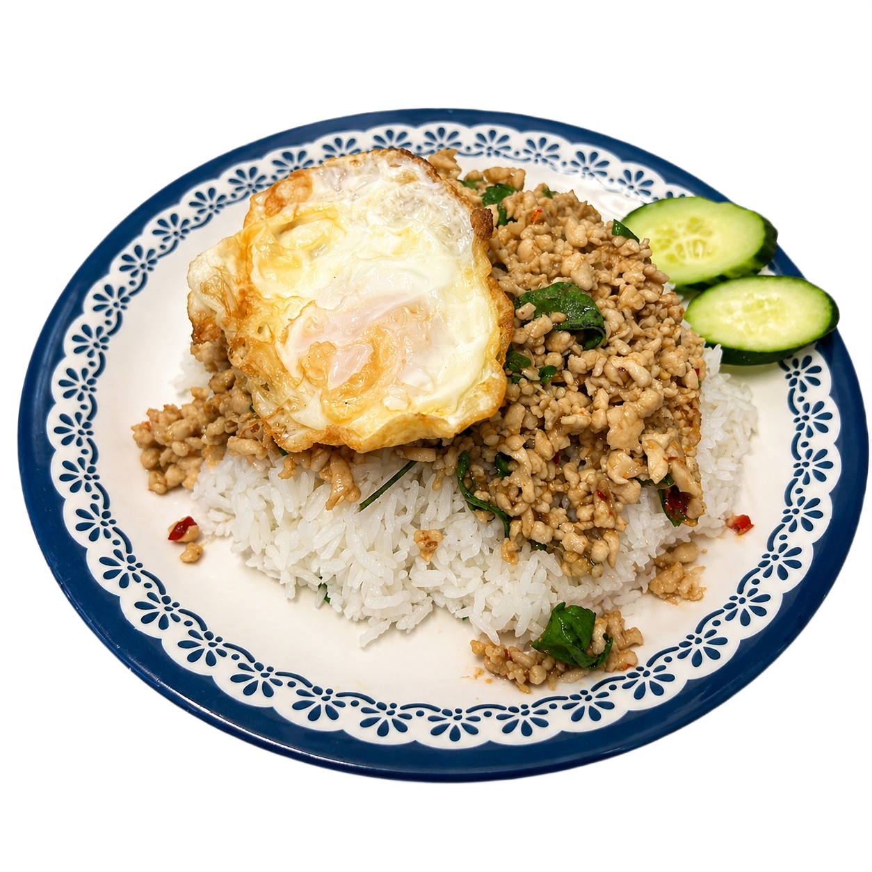 Pad Ka Prao w. White Rice
